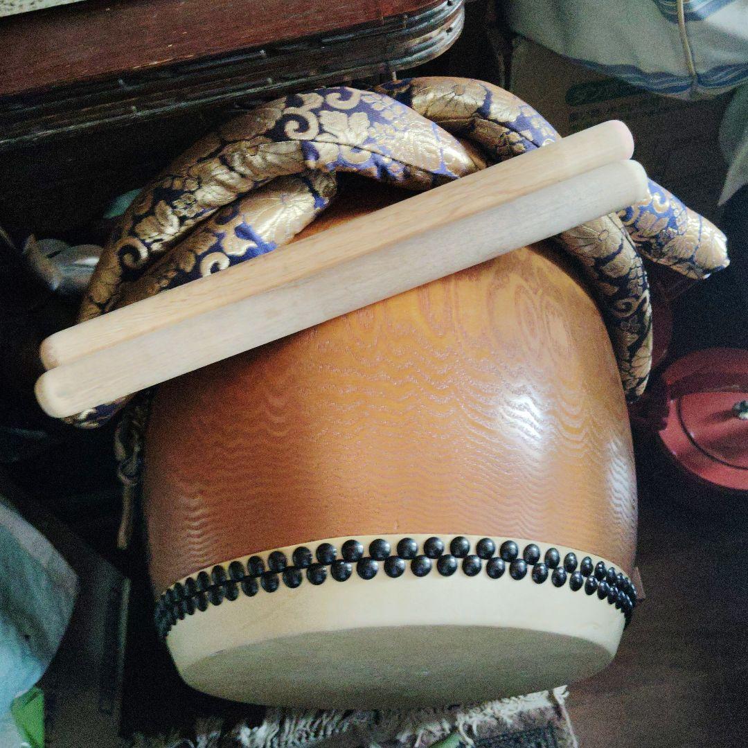 和太鼓 直径約40cm 金色模様