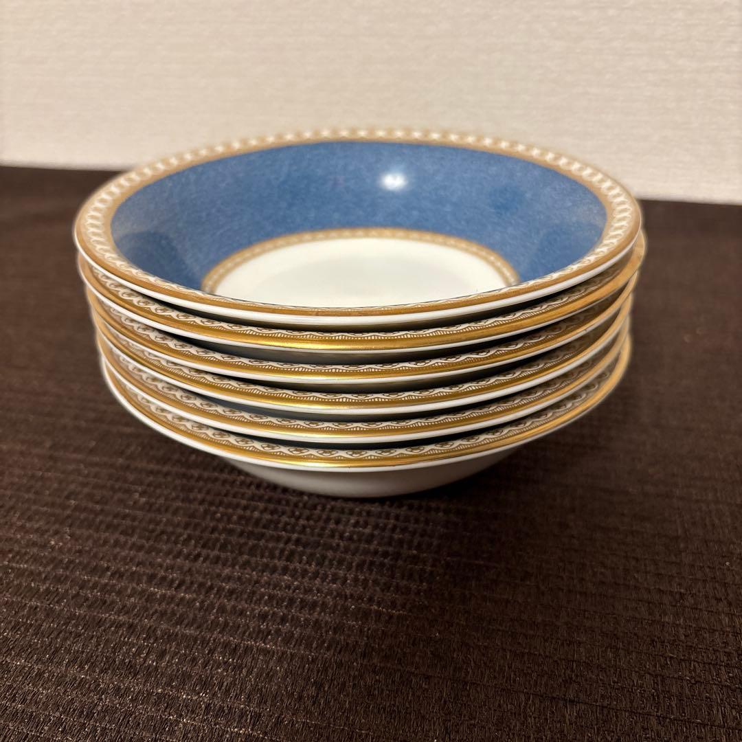 ウェッジウッド　ユーランダー　パウダーブルー　サラダボウル　デザートプレート