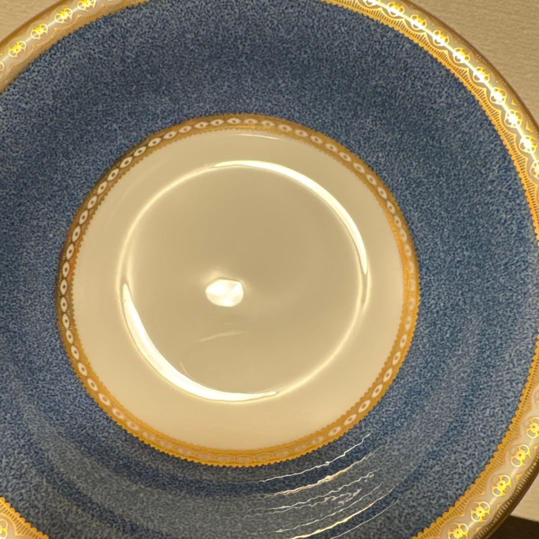 ウェッジウッド　ユーランダー　パウダーブルー　サラダボウル　デザートプレート