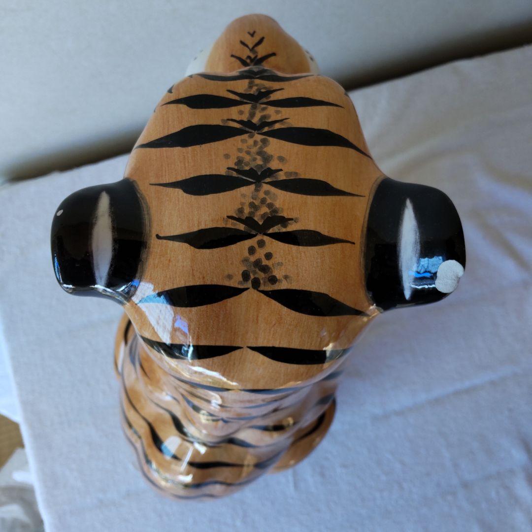 虎　陶器　置物　イタリア製