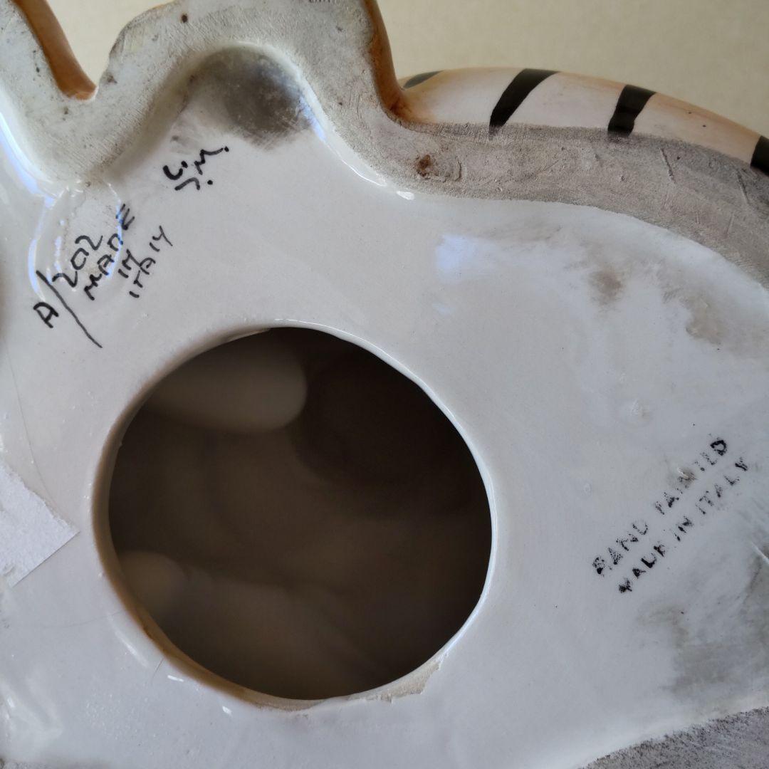 虎　陶器　置物　イタリア製