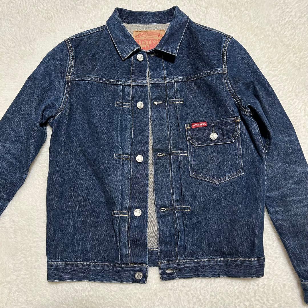 ヒステリックグラマー 1stTYPE WNB加工 デニムジャケット ハチノス S