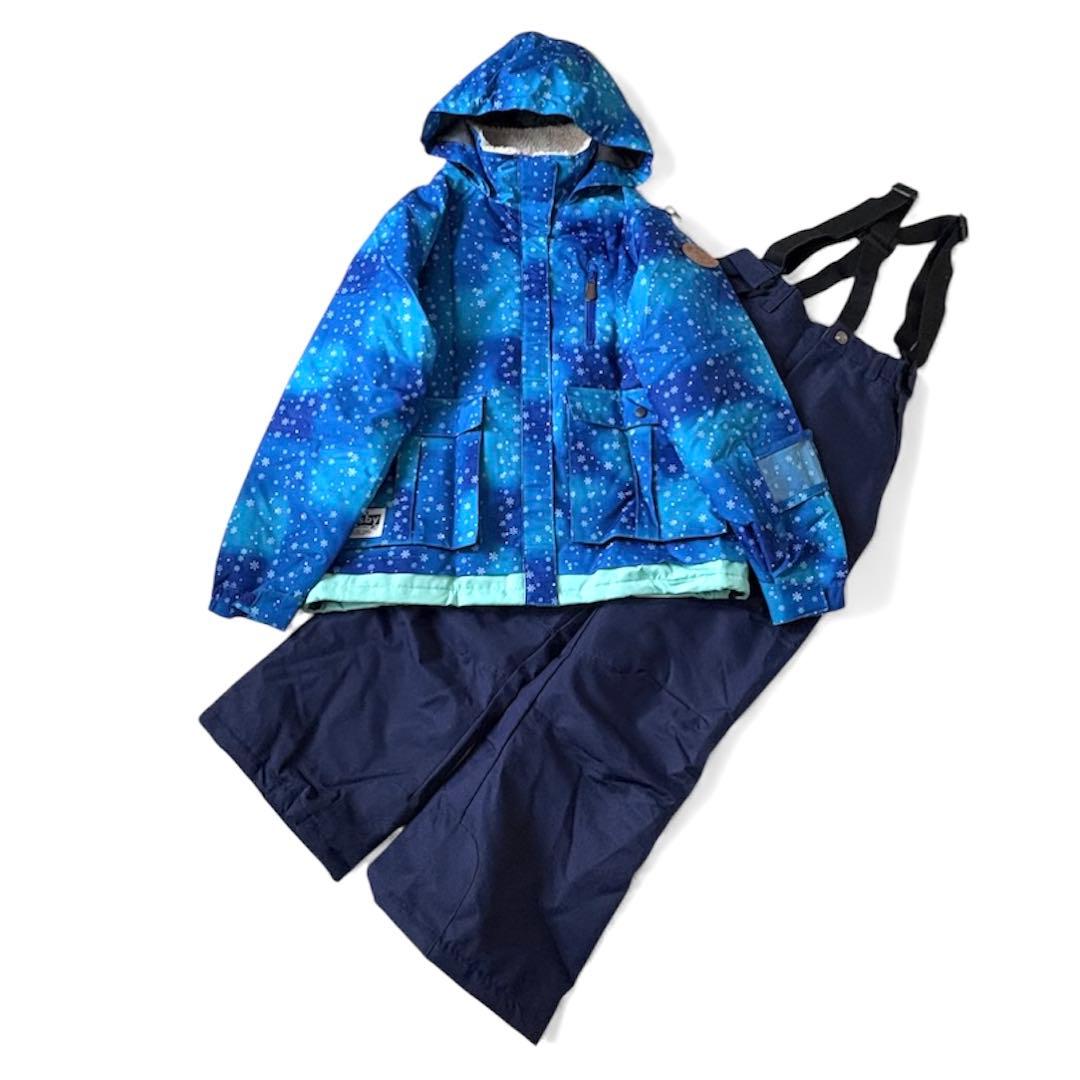 新品✨cosby スノボ スキーウェア 上下セット L ブルー 洗える