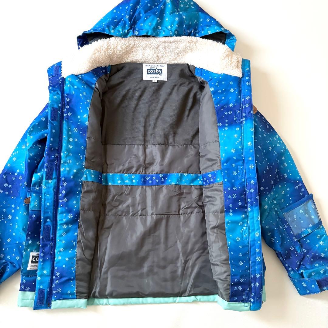 新品✨cosby スノボ スキーウェア 上下セット L ブルー 洗える
