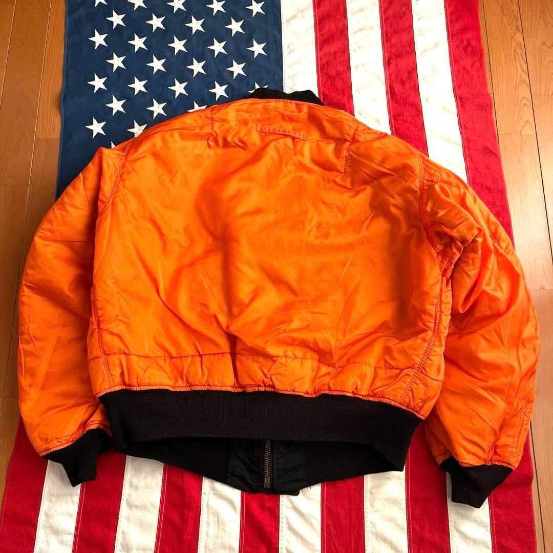 90s ビンテージ ALPHA アルファ MA-1 ブラック XXL アメリカ製
