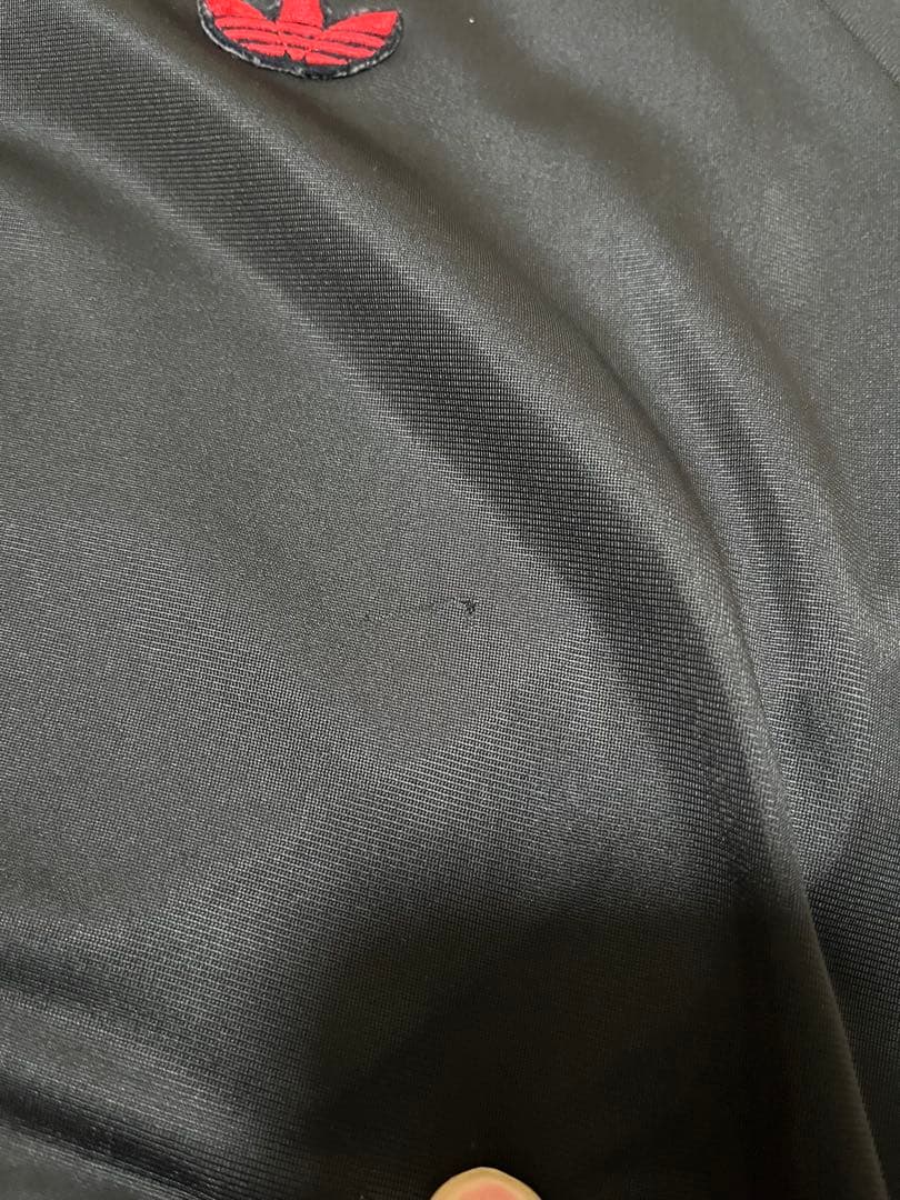 希少　70s adidas トラックジャケット　カーブポケット　XL ブラック