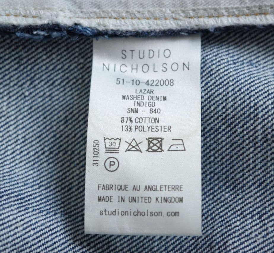 年末セール STUDIO NICHOLSON LAZAR デニムジャケット M