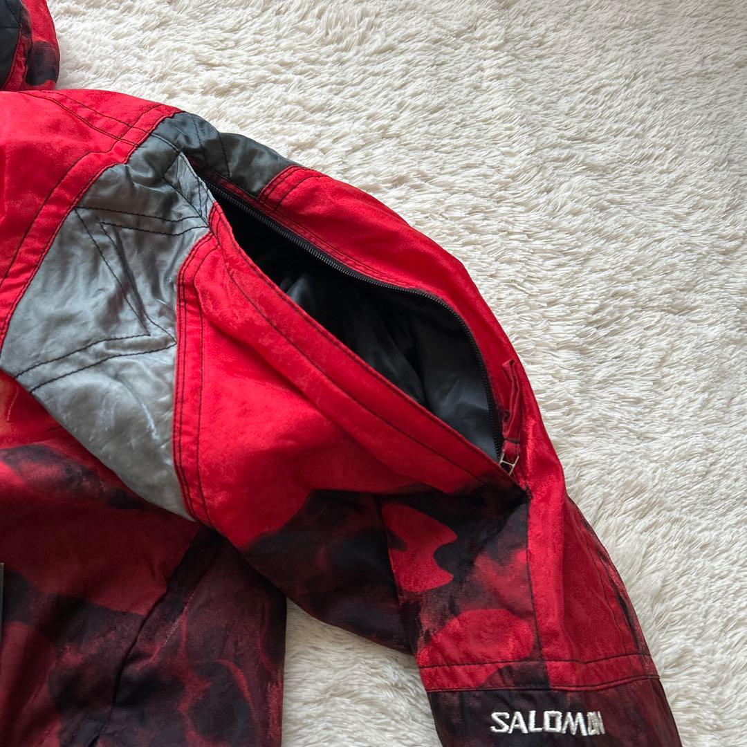 SALOMONサロモン スキーウェア レッド XXL相当 大きいサイズ　y2k