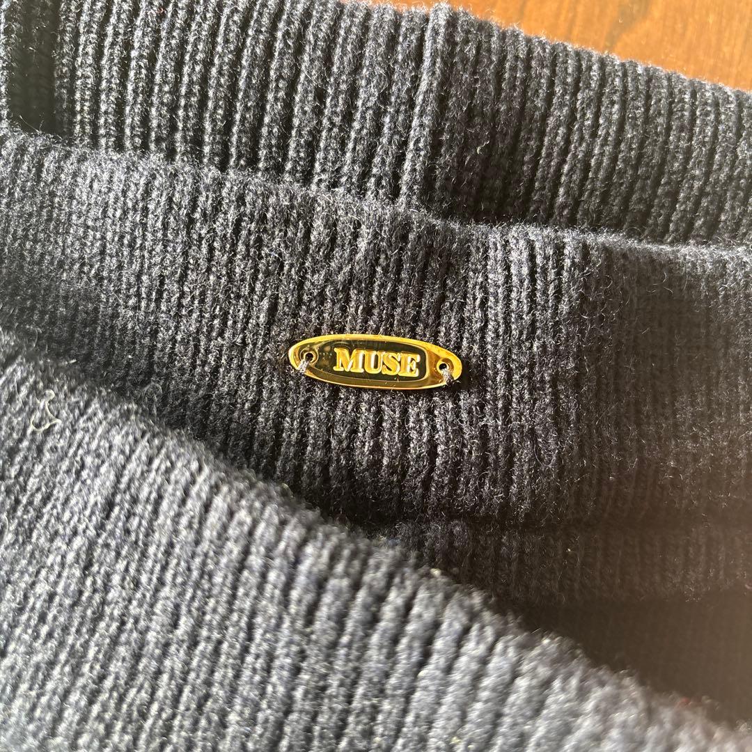 MUSE ドゥーズィエムクラス OLBIA RIB リブパンツ36 ネイビー - パンツ