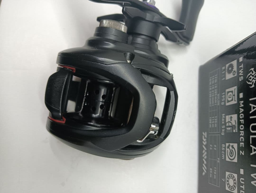 美品 タトゥーラ TW 100XHL フルベアリング ドラグ音＋替えスプールなし