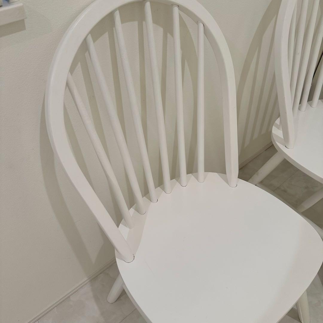 ダイニングチェア ホワイト ウッドチェア 北欧