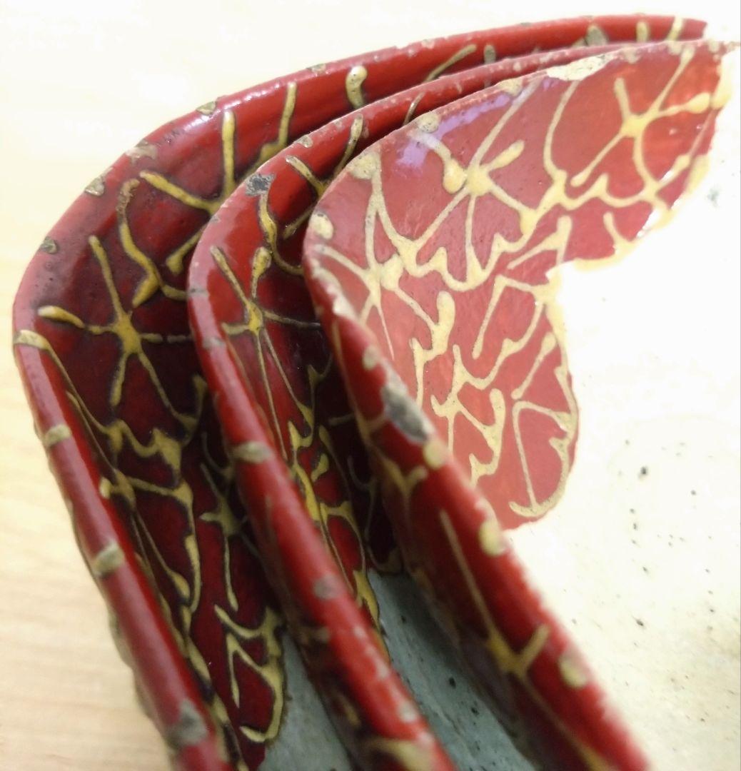 京焼 清水七兵衛作 三ツ組 向付け 清水七兵衛七角