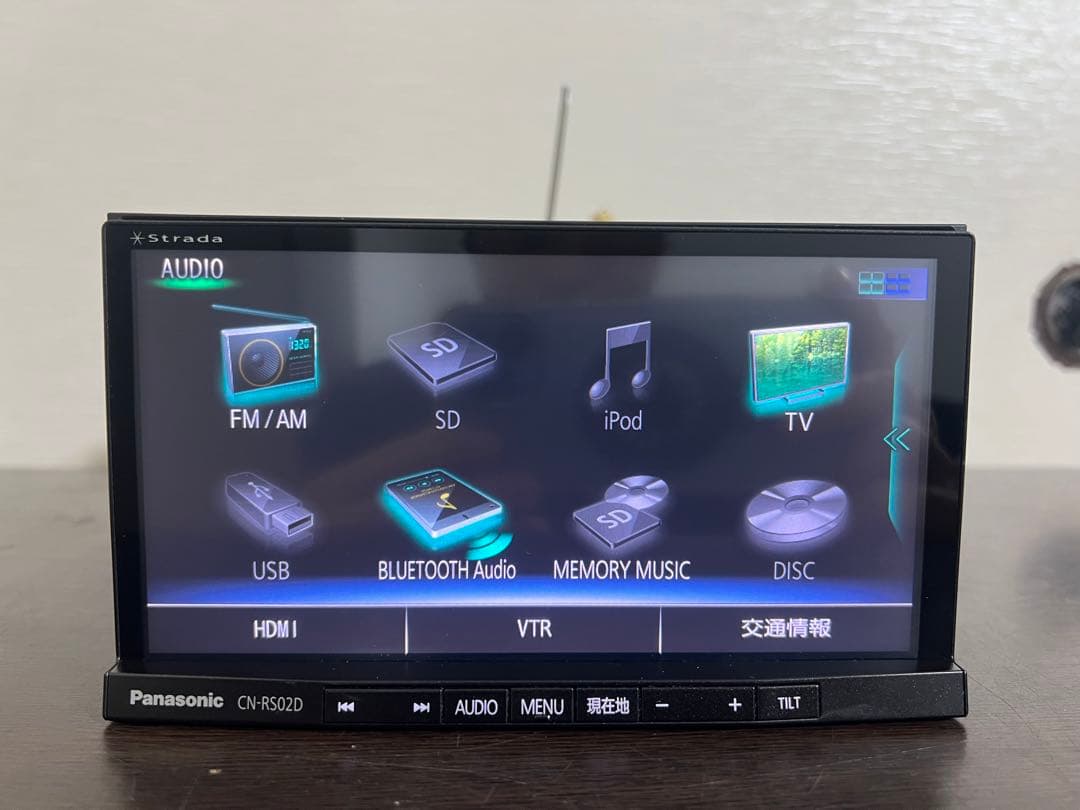 パナソニック カーナビ CN-RS02D 地図データ2015年式 動作確認済！
