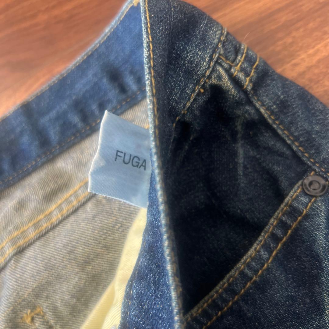 FUGAフレア デニム パンツ ダメージ クラッシュ archive Y2K