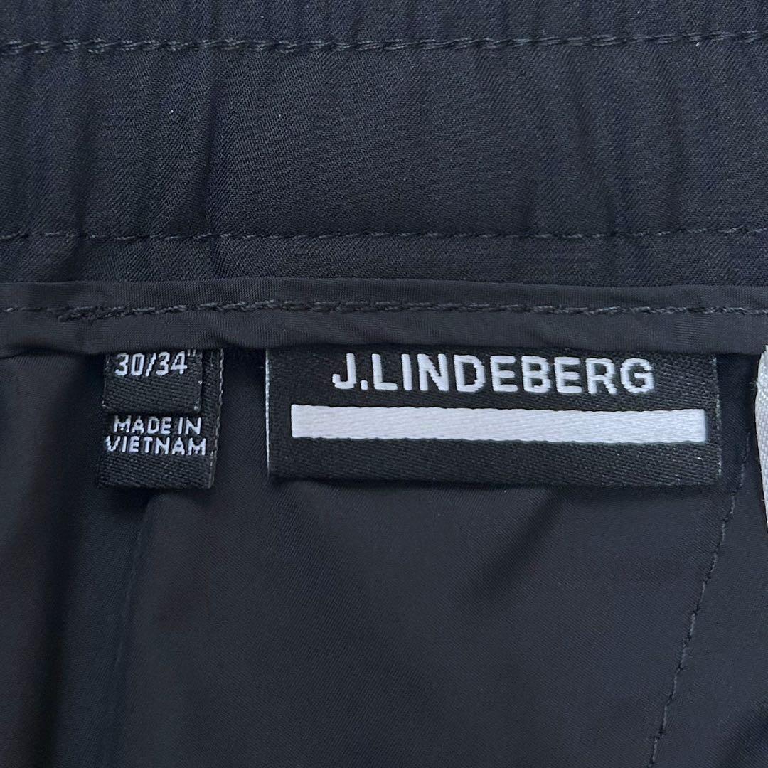 美品 J.LINDEBERG ジェイリンドバーグ サイドロゴ ストレッチ パンツ