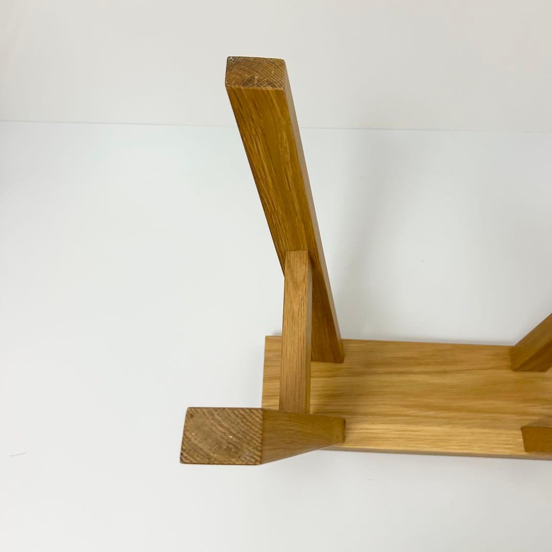 無印良品 MUJI ベンチ オーク材 小 廃盤品 スツール ①