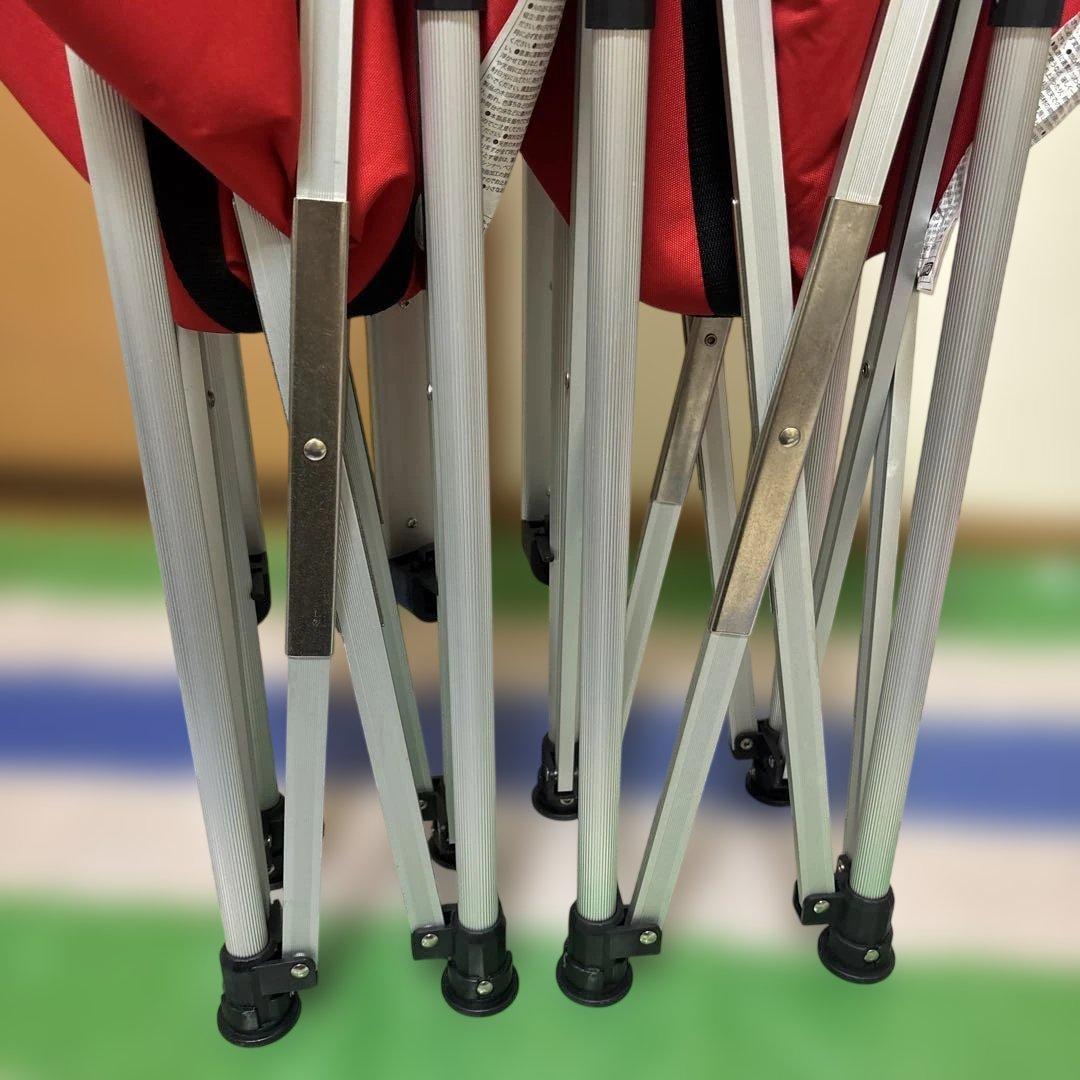 Coleman スリムキャプテンチェア レッド 2脚セット