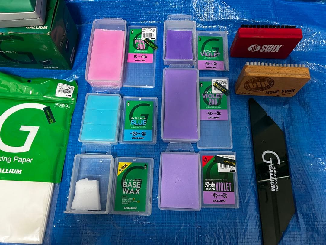 GALLIUM スタンドスノーボードメンテナンスセット ワックス未使用品あり