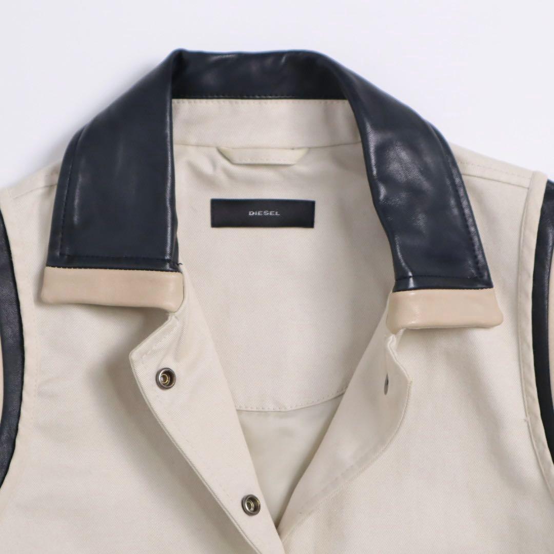diesel ディーゼル 肩ライン テディジャケット 短丈 スタジャン ブルゾン