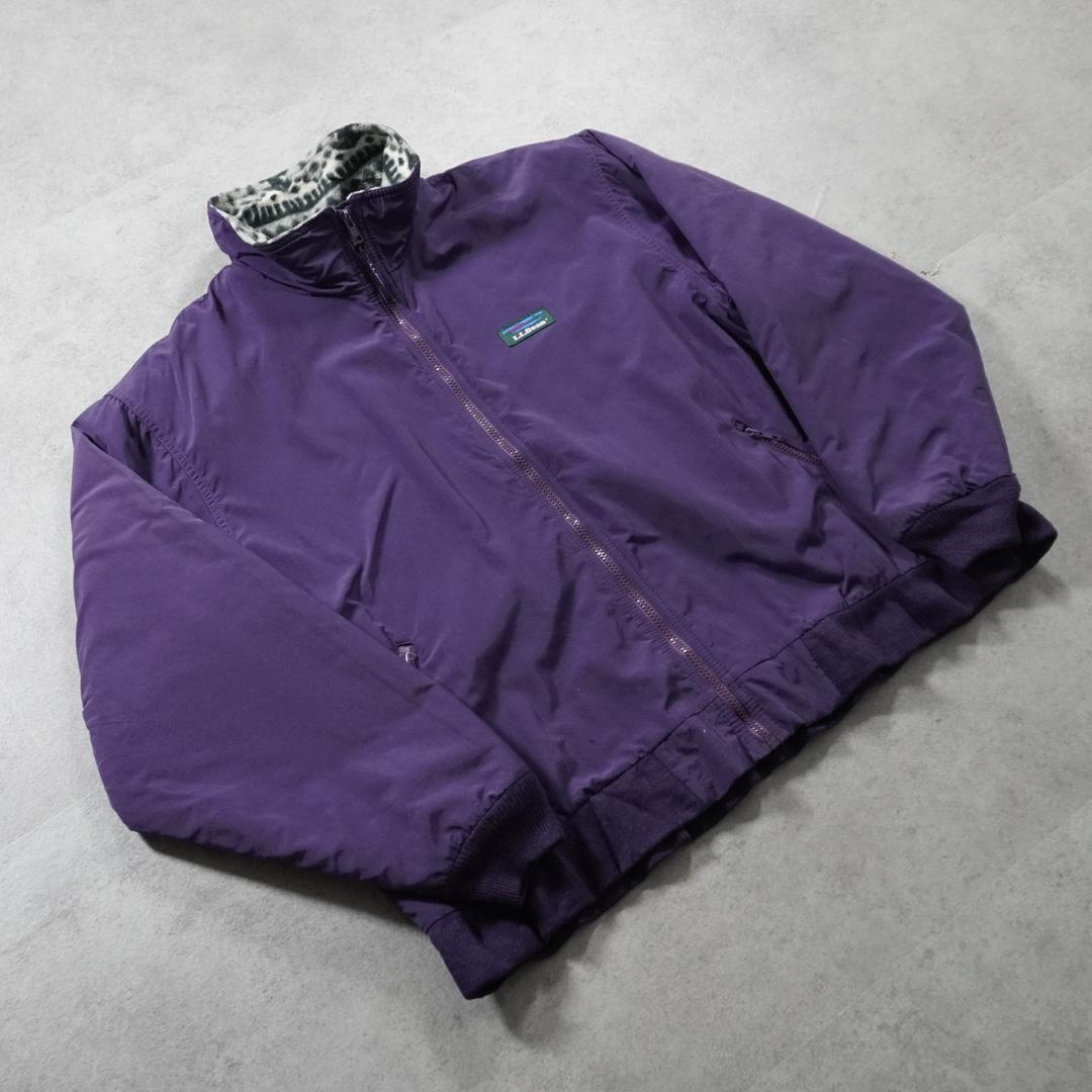90s L.L.Bean ウォームアップジャケット 裏ノルディック柄 古着