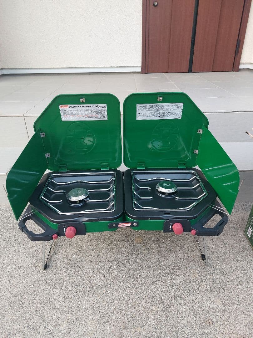 1回のみ使用☆コールマン　フォールディングLPツーバーナーストーブ