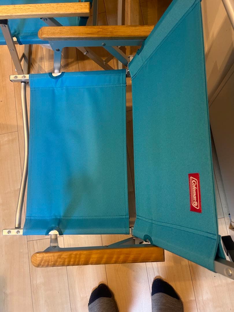 室内使用　コールマン アウトドアチェア スカイブルー　2脚セット