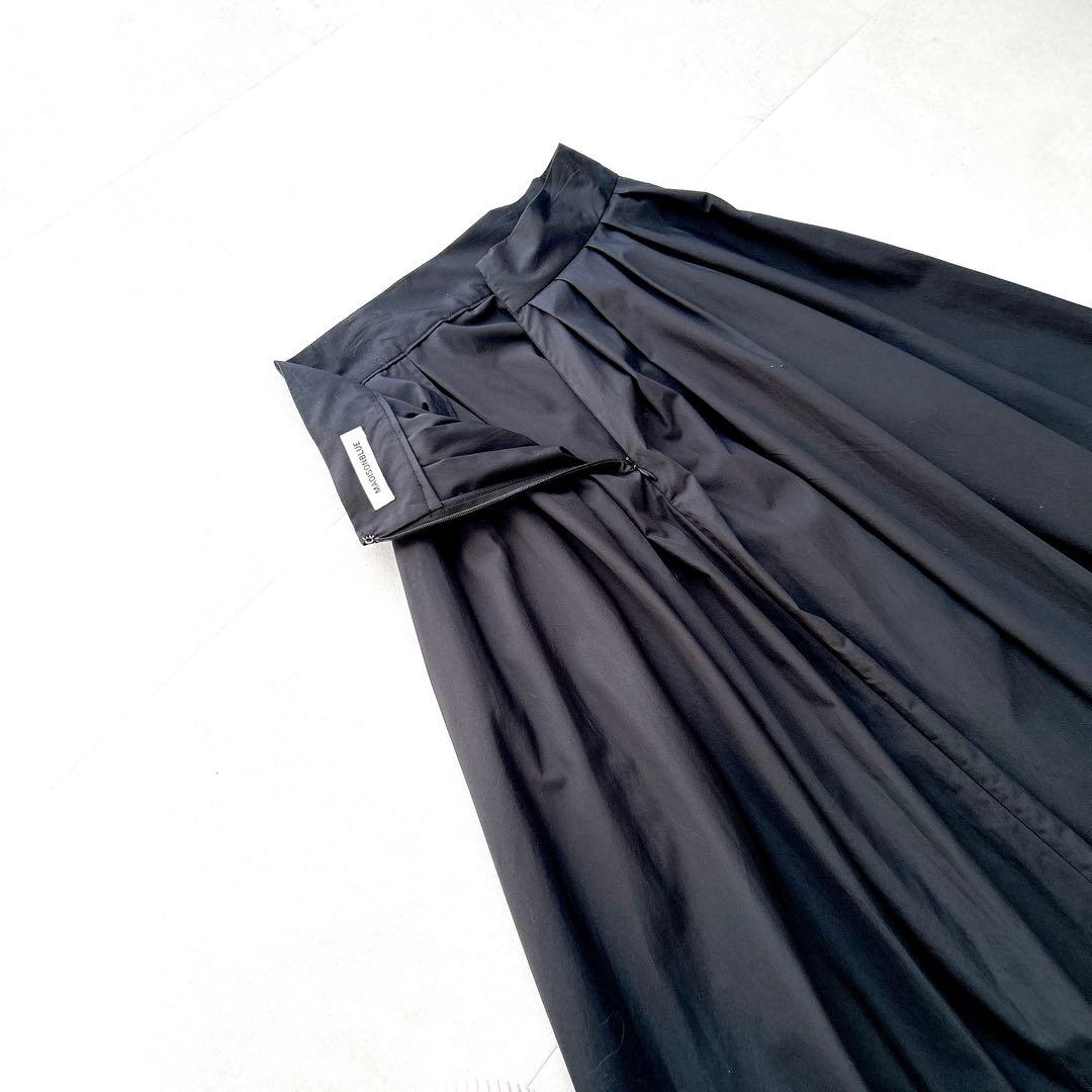 希少✨美品　マディソンブルー　タックボリュームスカート　近年モデル　ブラック00