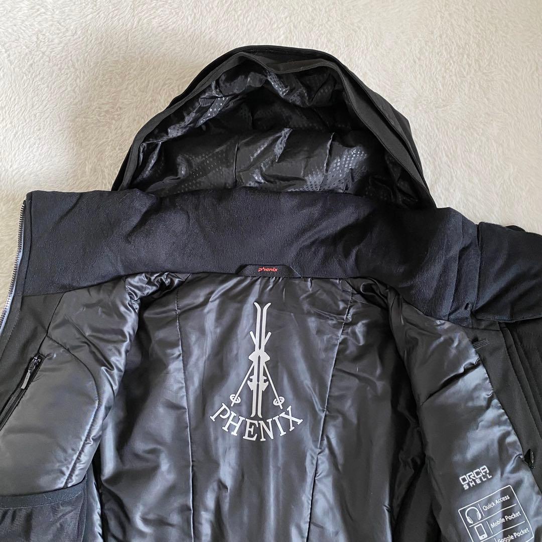 【美品】フェニックス 高級ライン スキーウェア　ダウンジャケット　ブラック