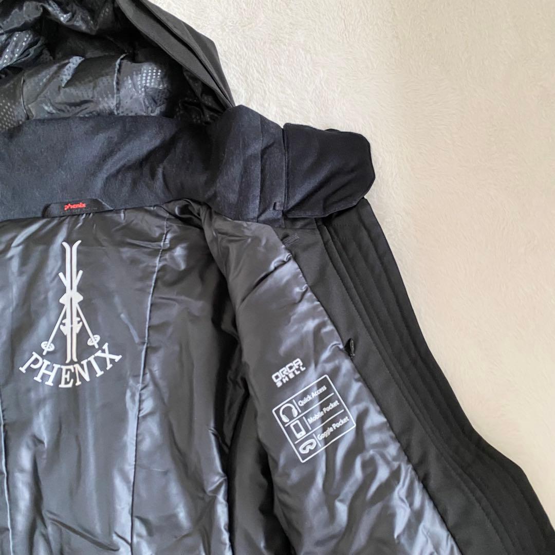 【美品】フェニックス 高級ライン スキーウェア　ダウンジャケット　ブラック