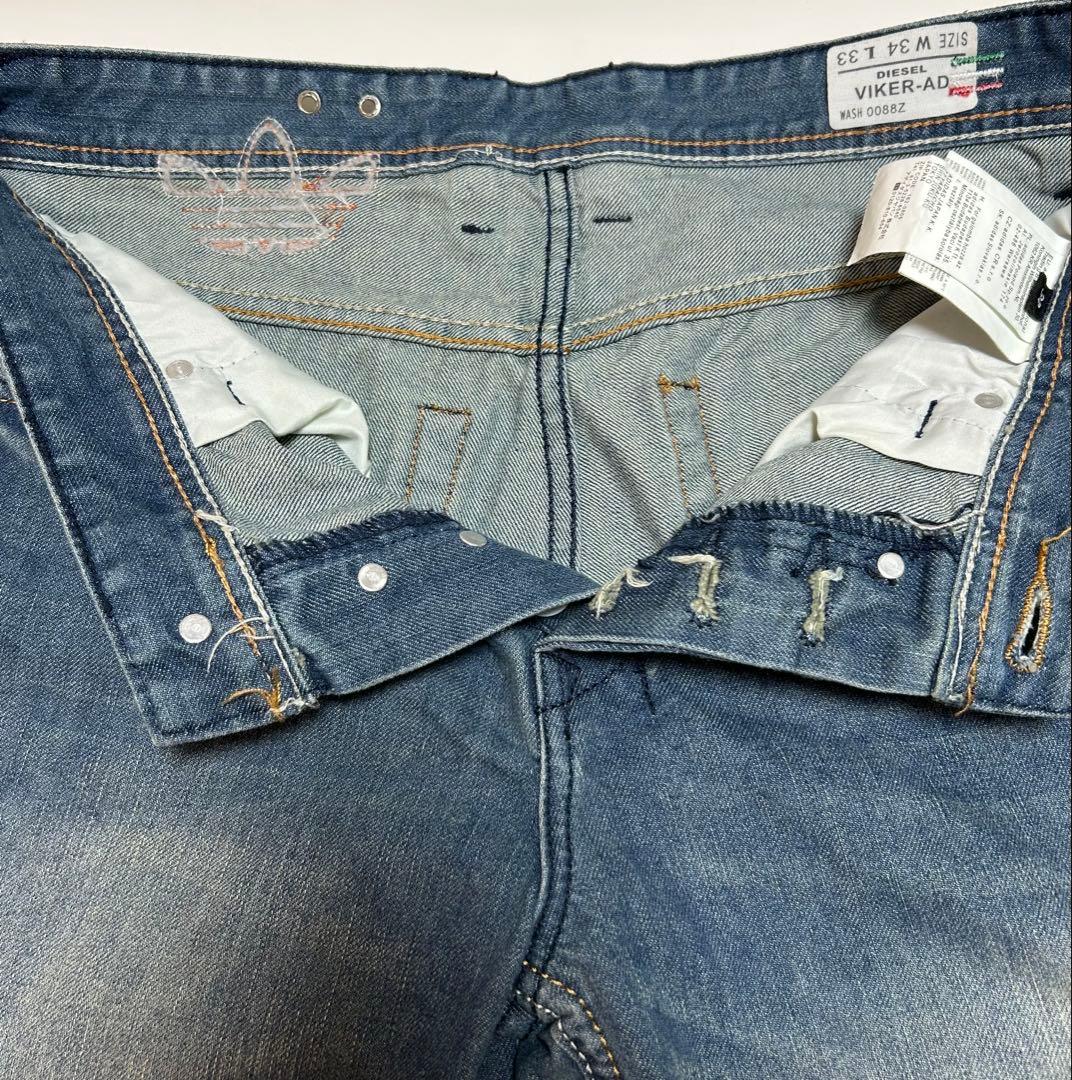 DIESEL × adidas コラボ VIKER W34 0088Z デニム - メルカリ