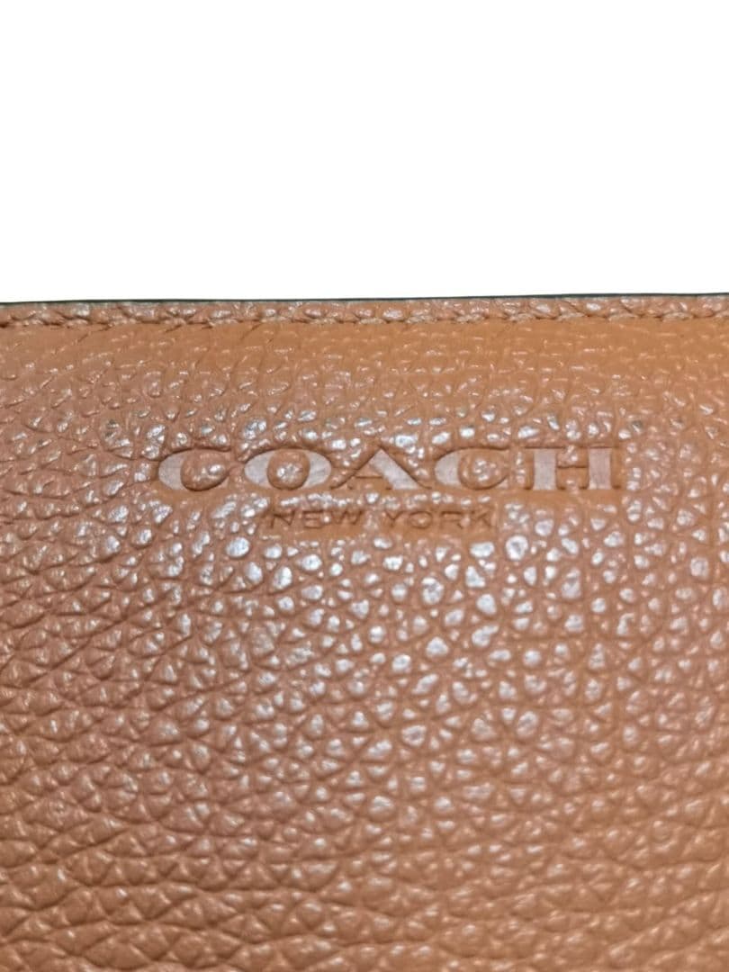 れお様専用】COACH シボ革 長財布 ラウンドファスナー 茶 - メルカリ