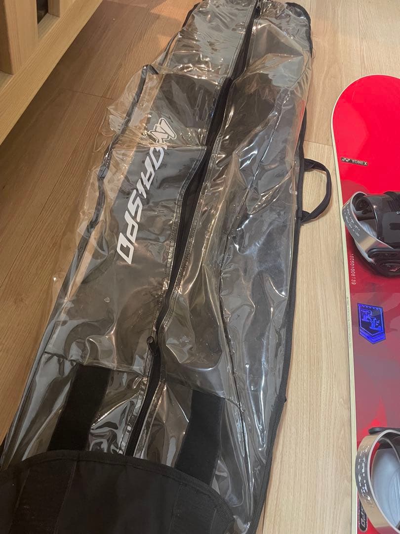 スノーボードYONEX139cmビンディング、カバー付