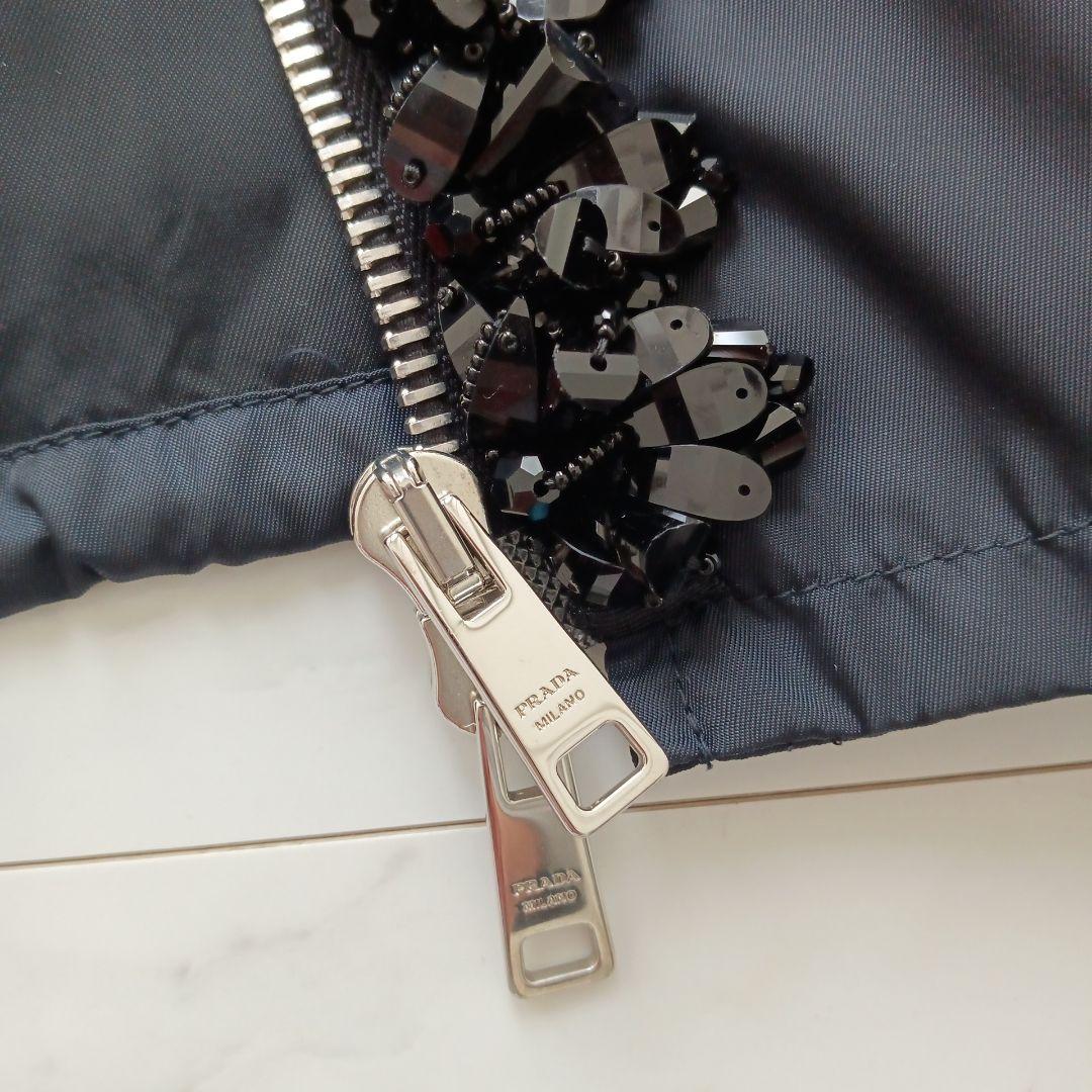 プラダ　モッズコート　スプリングコート　美品　ビーズ　Ｍ