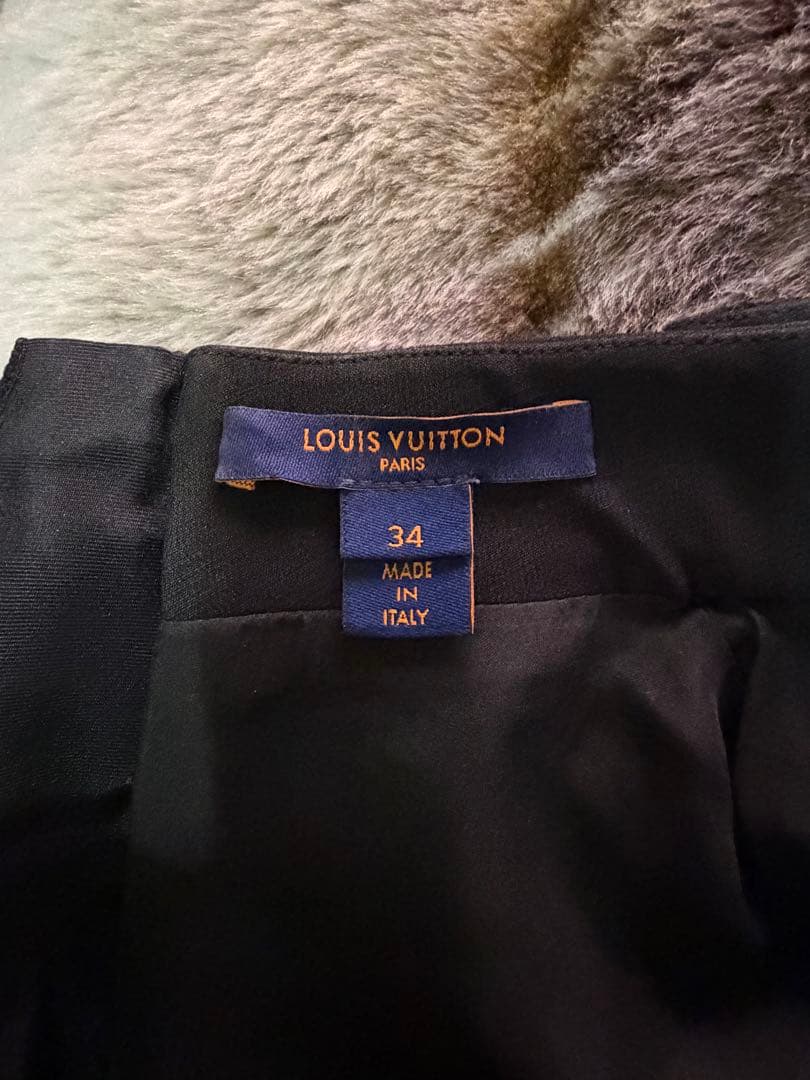 ルイヴィトン ウール シルク プレッピー マーチンゲール ドレス レース