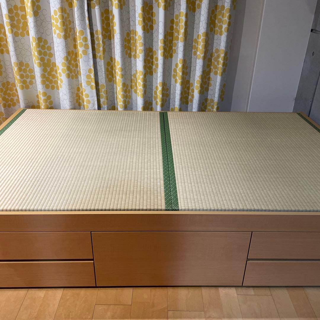 【大特価！！】畳ベッド セミダブルベッド 収納 引き出し ヘッドレスタイプ