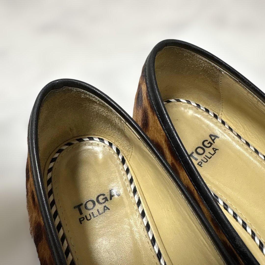 TOGA PULLA トーガプルラ レオパード 豹柄 ヒョウ柄　ローファー