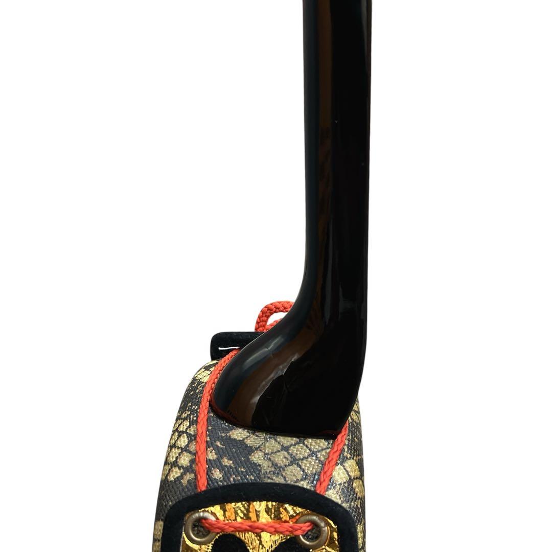 沖縄三線 中型 三味線 人工革 合皮 ヘビ柄 民族楽器 弦楽器