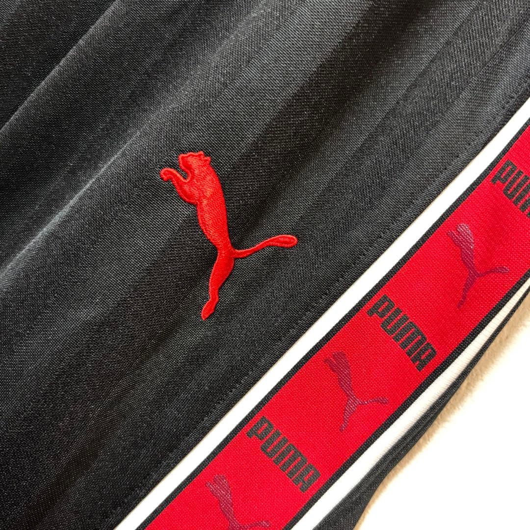 ☆大きめサイズ PUMA ジャージ プージャ セットアップ 黒/赤 5XO