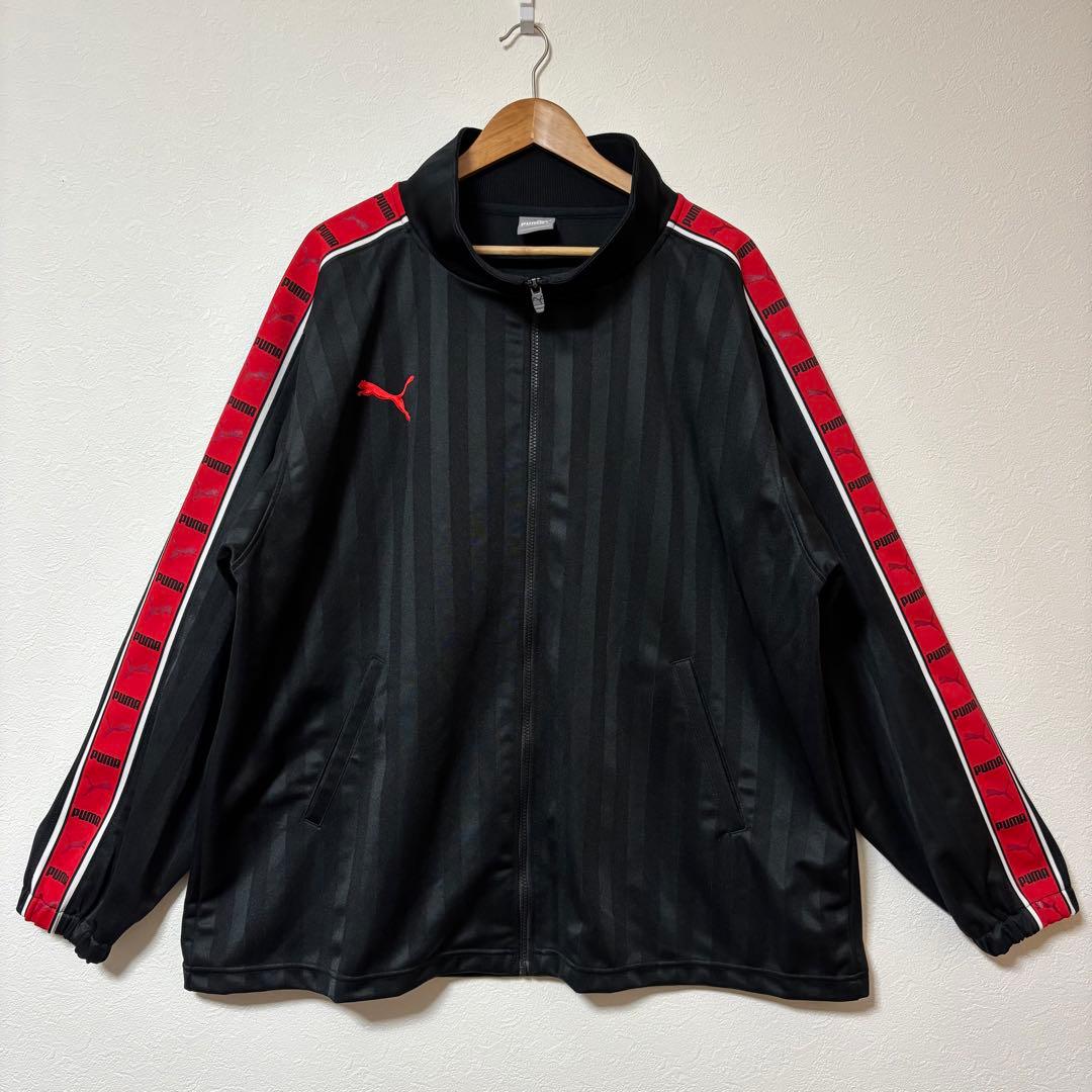 ☆大きめサイズ PUMA ジャージ プージャ セットアップ 黒/赤 5XO