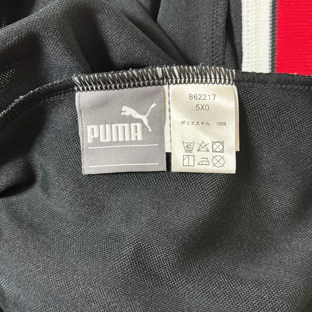 ☆大きめサイズ PUMA ジャージ プージャ セットアップ 黒/赤 5XO