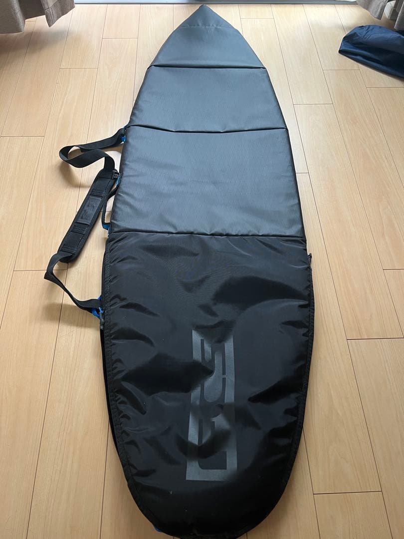 専用FCSサーフボードケース 6.0 サーフィンブラック/グレー