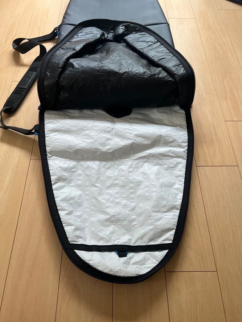 専用FCSサーフボードケース 6.0 サーフィンブラック/グレー