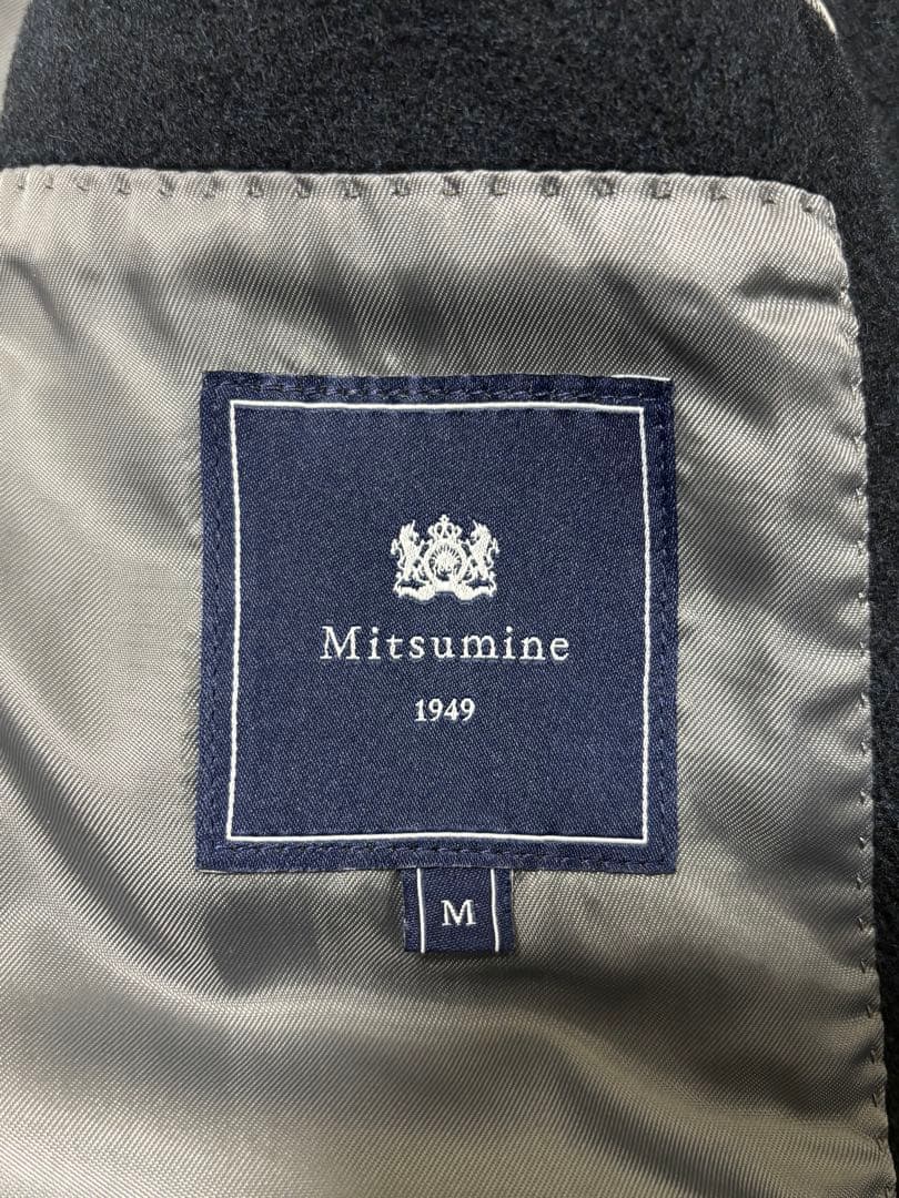 【極美品✨】ミツミネ　カシミヤ100% ステンカラーコート M ブラック