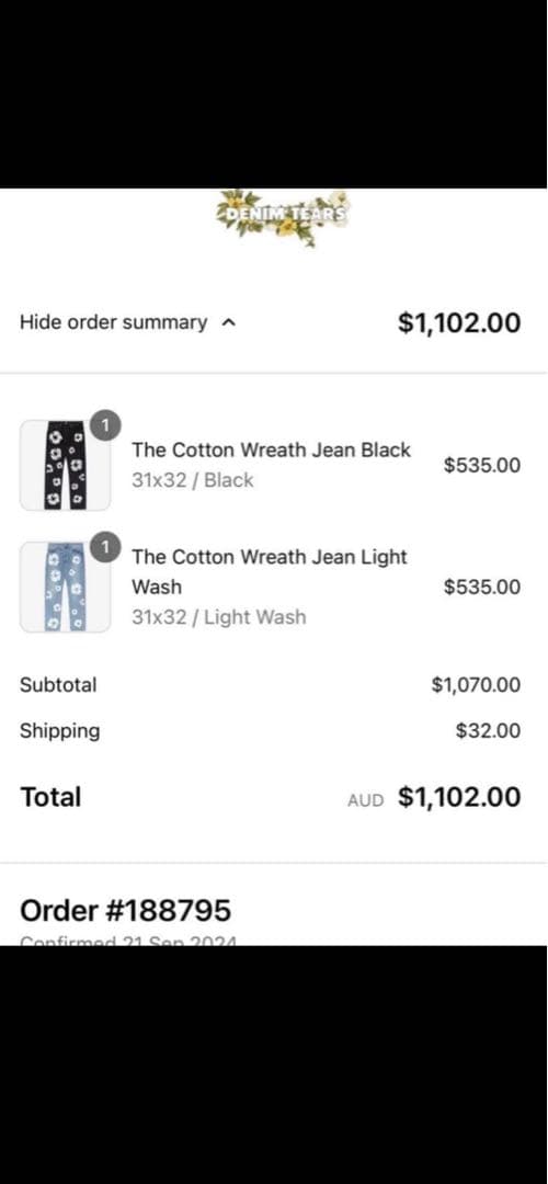 Denim tears × Levi's デニムティアーズ 黒