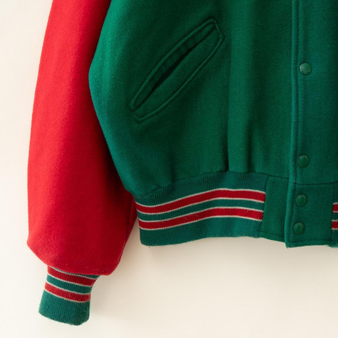 90s USA製 DeLONG×7UP デロング スタジャン メンズ XL 古着