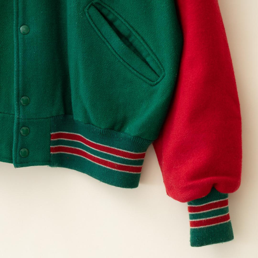 90s USA製 DeLONG×7UP デロング スタジャン メンズ XL 古着