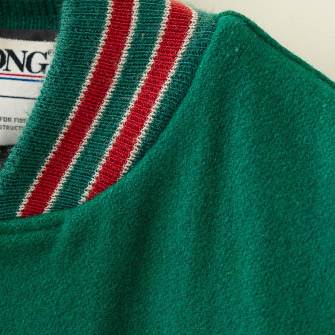 90s USA製 DeLONG×7UP デロング スタジャン メンズ XL 古着