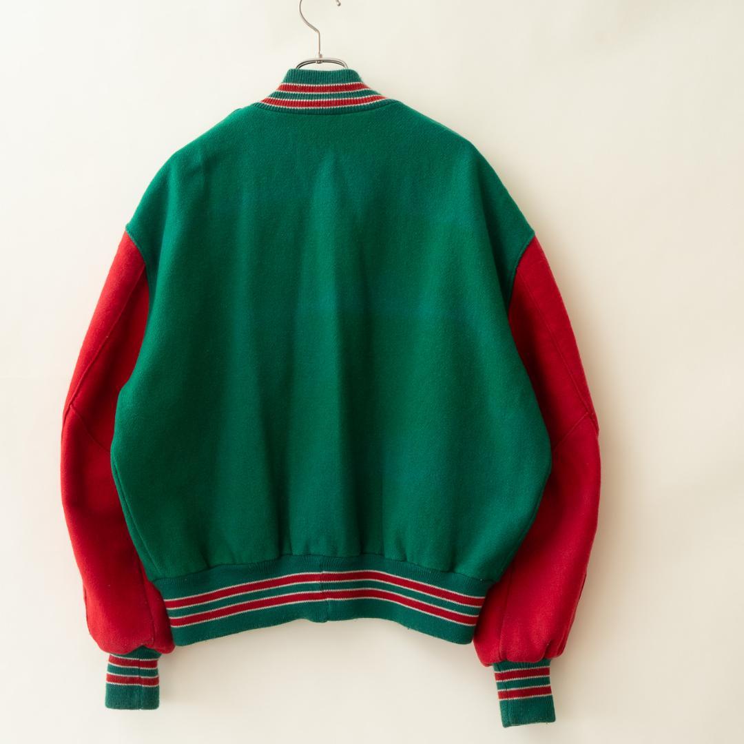 90s USA製 DeLONG×7UP デロング スタジャン メンズ XL 古着