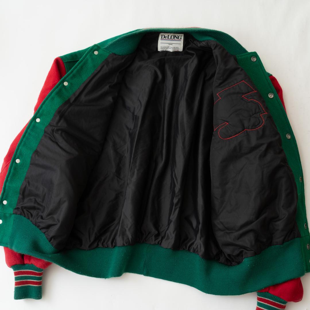 90s USA製 DeLONG×7UP デロング スタジャン メンズ XL 古着