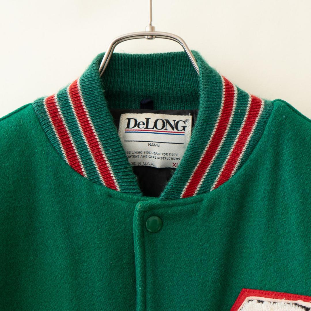 90s USA製 DeLONG×7UP デロング スタジャン メンズ XL 古着